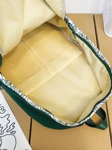 Mô hình Cartoon Ba lô Cổ điển Khối màu Đúng mốt Đối với Trường học Cặp sách Cặp sách Ngoài trời Nhẹ , Có thể mang đi - Nhiều màu - Xem 5