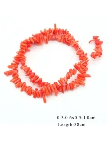 1strand Geometric Design DIY Bead - Orange - View 3