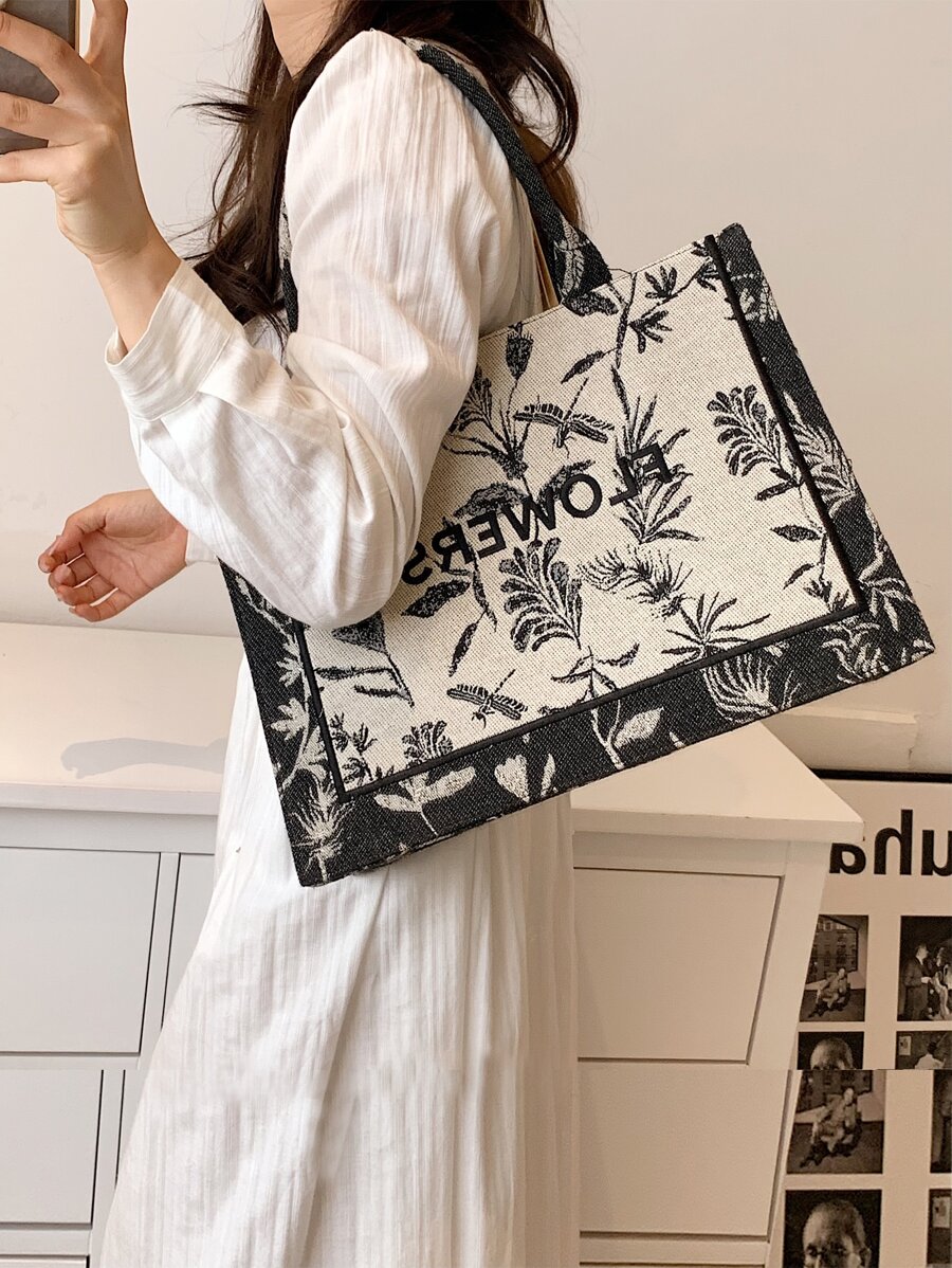 Túi Xách tay Nữ - Đen và trắng - Xem 1