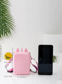 獨角獸矽膠兒童斜挎迷你肩袋-兒童獨角獸斜挎袋 - 粉色 - 查看 4