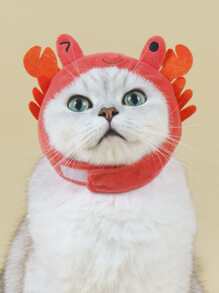 1pc Cartoon Crab Design Pet Headwear - Multicolor - View 1