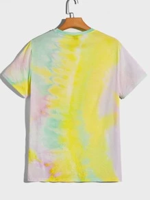 SWAVVY Men Tie Dye Tee - Multicolor - View 2