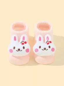1 đôi Vớ trang trí hình thỏ cho bé - Hồng - Xem 1