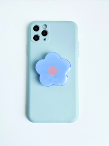 1pc Flower Design PMMA Stand-Out Phone Grip Holder - Multicolor - View 3