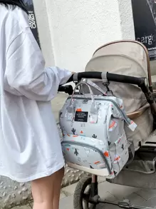 时尚孕妇背包，大容量尿布包，便携式旅行母婴包