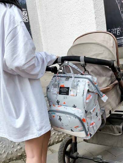时尚孕妇背包，大容量尿布包，便携式旅行母婴包