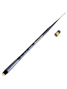 GOTURE 1pc Ultralight Telescopic Fishing Rod Mini Portable Carbon Fiber Spinning Pole - Black - View 6