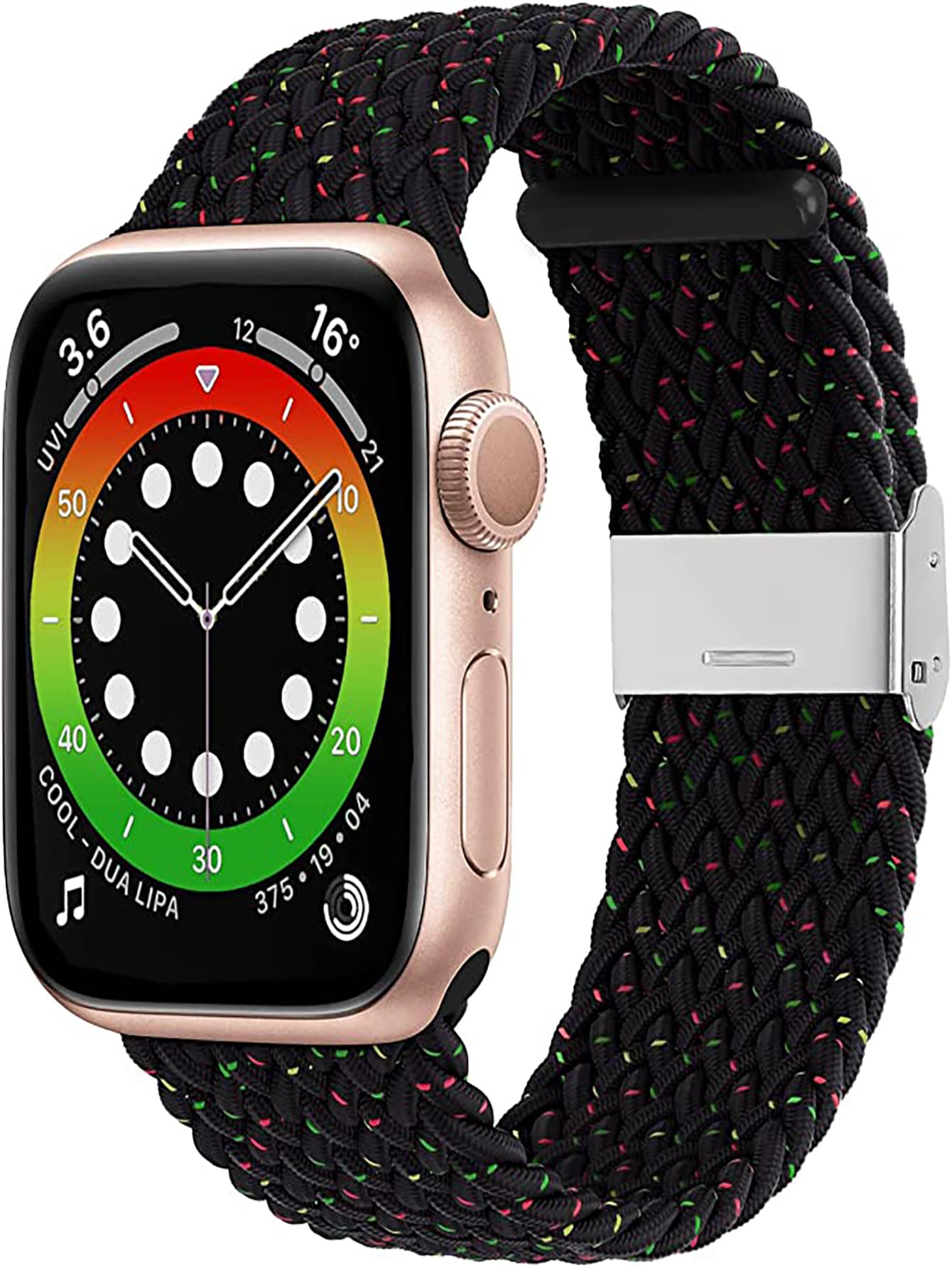 Woven Watchband Compatible With Apple Watch - Multicolor - View 1
