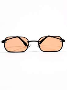 DareSee 1 Stück Herren Retro-Quadratische Brille mit schwarzem Rahmen, Karamell-Gläsern und Kupfer-Akzenten, passend für den Alltag, Fotografie, Urlaub, Reisen (inklusive Brillenetui, Reinigungstuch, Kordel), Musika-Festival, Y2K-Festival, Schulbeginn
