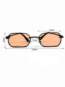 DareSee 1 Stück Herren Retro-Quadratische Brille mit schwarzem Rahmen, Karamell-Gläsern und Kupfer-Akzenten, passend für den Alltag, Fotografie, Urlaub, Reisen (inklusive Brillenetui, Reinigungstuch, Kordel), Musika-Festival, Y2K-Festival, Schulbeginn