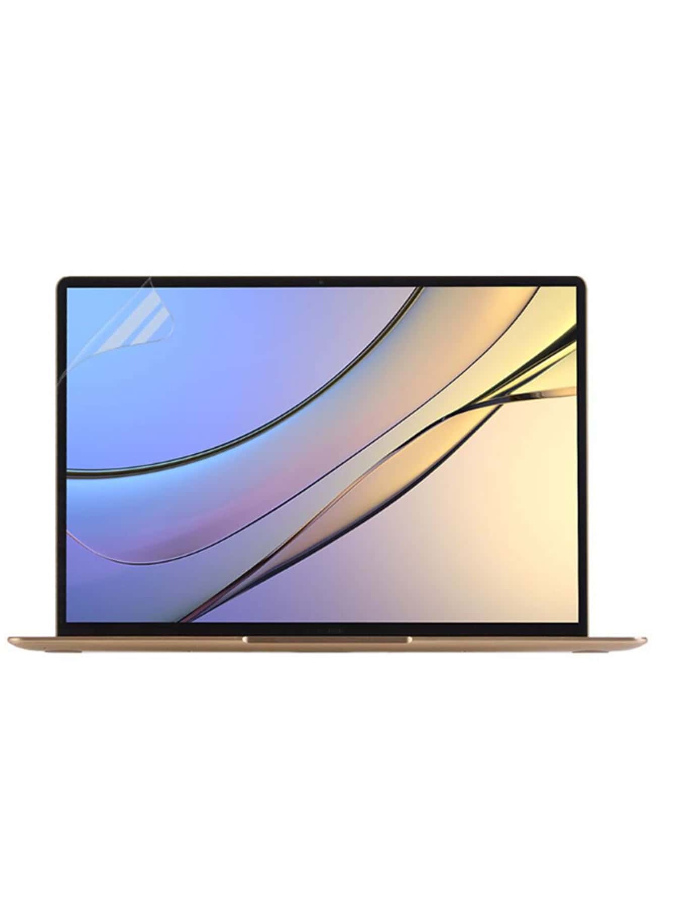 1pc Pet Protective Film Compatible With Macbook, Full Coverage, Strong Anti-Fingerprint, Hd, High Transparency, Sensitive Touch, Protective Soft Film, Screen Protector - Clear - View 1