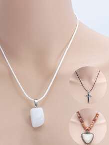 10 cái Đầy màu sắc Hàn Quốc Sáp Dây thừng Dây chuyền Bộ , Không giới tính Cặp đôi Dây chuyền String Để làm đồ trang sức DIY - Nhiều màu - Xem 4