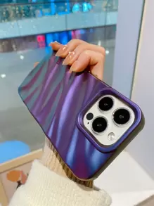 紋理手機殼相容於 iPhone 15/15Pro/15Plus/15Promax - 紫色 - 查看 2