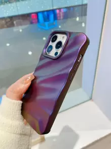 紋理手機殼相容於 iPhone 15/15Pro/15Plus/15Promax - 紫色 - 查看 3