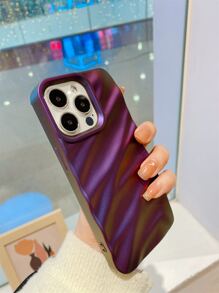 紋理手機殼相容於 iPhone 15/15Pro/15Plus/15Promax - 紫色 - 查看 5