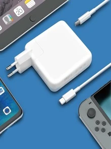 1 pieza Móvil cargador rápido cabeza para Laptop & - Blanco - Ver 1