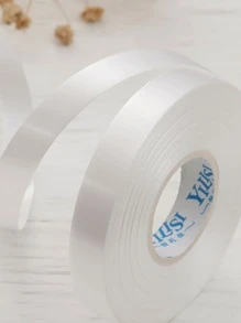 3 Cái/bộ Ruy Băng Nhựa, Ruy Băng Bóng Trắng Màu Trơn Cho Bữa Tiệc - trắng - Xem 2