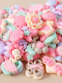 15入組/套隨機蝴蝶結和花朵設計DIY首飾配件 - 彩色 - 查看 5