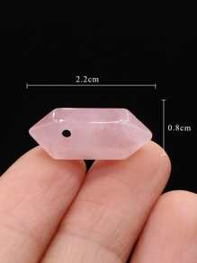 1pc Geometric DIY Pendant - Coral Pink - View 3
