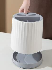 1pc Plastic Knife Storage Rack, Multifunctional Kitchenware Storage Rack For Kitchen - Grey - View 2