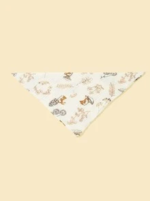 5入組嬰兒素色和蘑菇圖案圍兜 - 彩色 - 查看 4