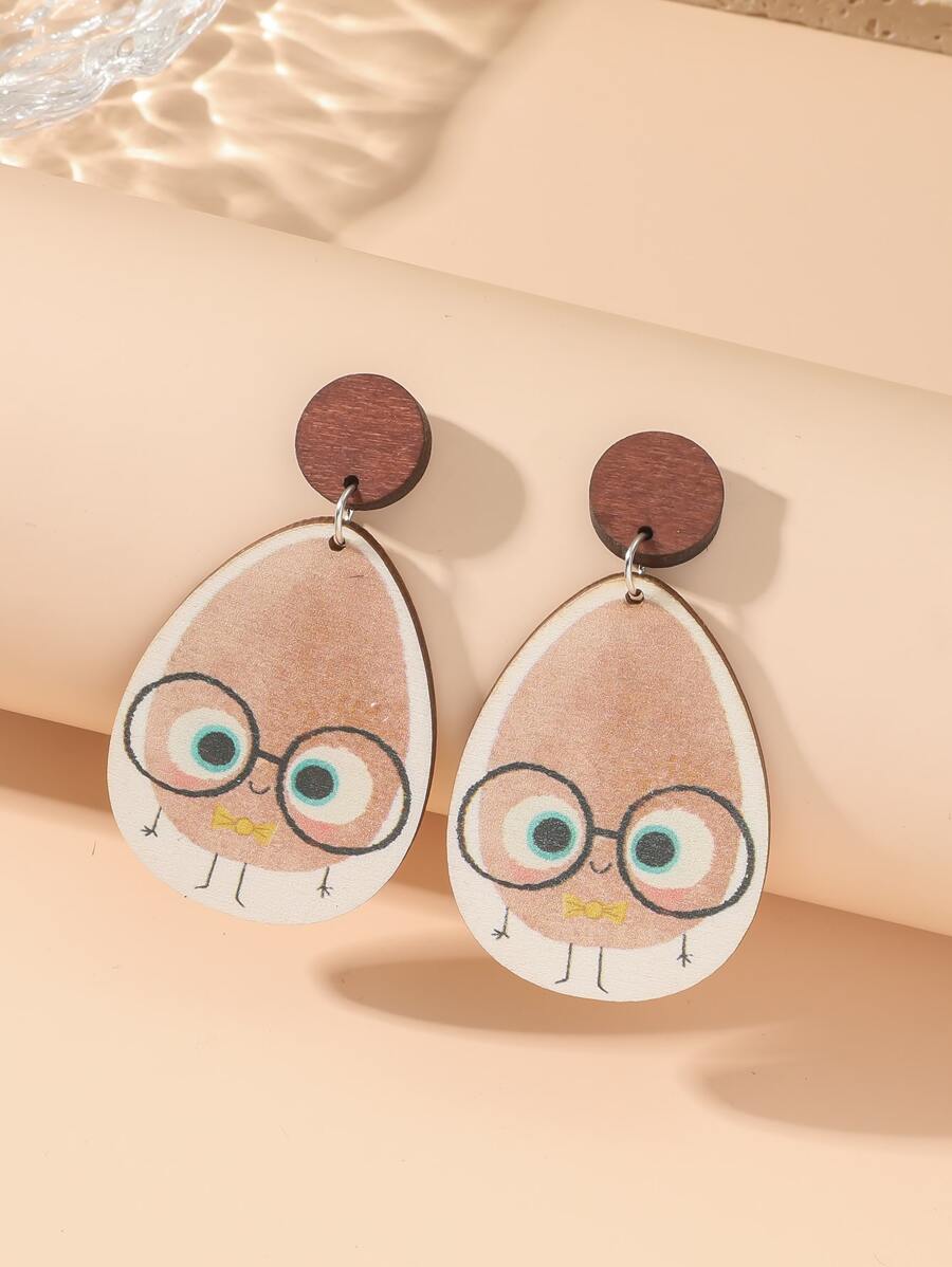 Hoa tai giọt nước đồ họa hoạt hình - Nhiều màu - Xem 1