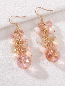 Pendientes largos cuenta - Multicolor - Ver 4