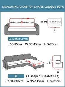 1 Chiếc Lá Dạ Nỉ Bọc Sofa, Hiện Đại Polyester Co Giãn Bọc Sofa Cho Gia Đình - Màu Xám nhạt - Xem 5