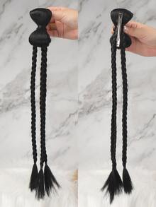 Medium Synthetic Hair Braid - Black - View 3