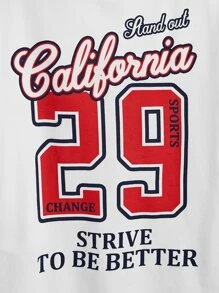 SHEIN Boys Slogan Graphic Tee - White - View 4