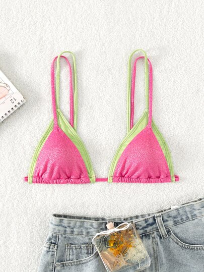 Summer Beach 2 In 1 Triangle Bikini Top