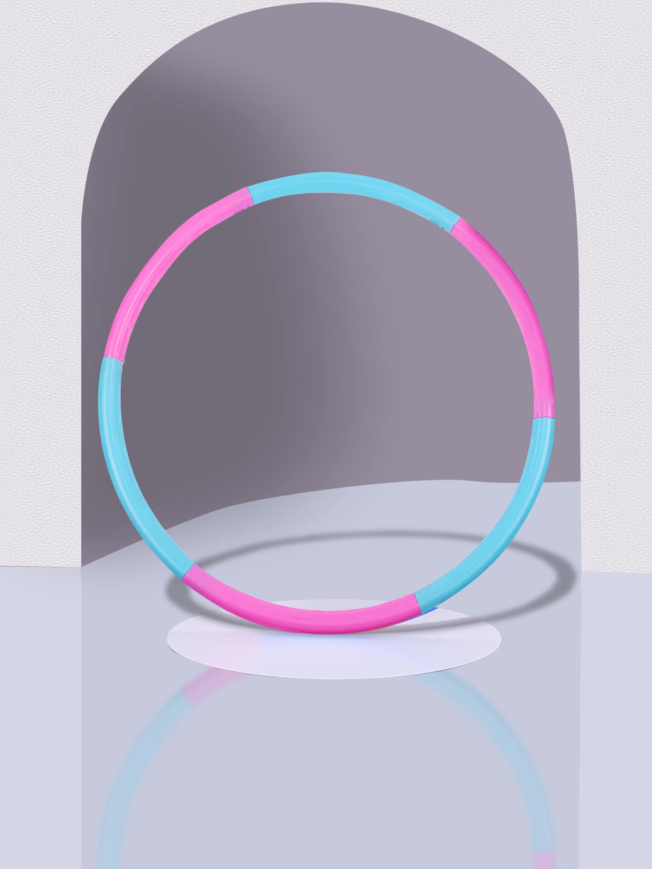 Detachable Sports Fitness Exercise Hoop - Multicolor - View 1