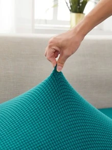 1入組滌綸沙發座墊套極簡主義藍色彈力沙發墊套四季皆宜 - 墨綠色 - 查看 2