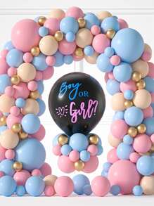 121入組乳膠現代混色裝飾氣球適用於派對 - 彩色 - 查看 1