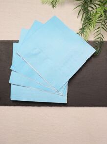 20入組一次性餐巾紙極簡主義藍色便攜式紙餐巾派對用 - 藍色 - 查看 6