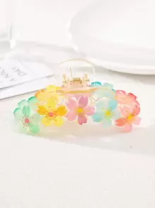 Flower Decor Hair Claw