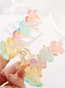 Flower Decor Hair Claw