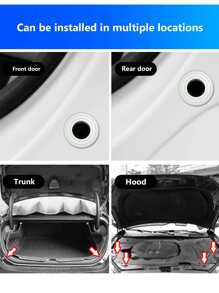 10入組矽膠車門減震器墊片 - 黑色 - 查看 6