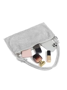 Ví cầm tay bằng kim cương giả dành cho nữ Túi buổi tối Túi xách đeo vai cỡ vừa lấp lánh dành cho các cô gái tuổi teen Sinh viên đại học, Giáo viên, Tân binh & Công nhân cổ trắng Giáng sinh, quà tặng cho giáo viên, Hoàn hảo cho các hoạt động ngoài trời, túi giáo viên, Ngoài trời, Du lịch, Đi chơi, Lễ hội, Kỳ nghỉ , Halloween - Bạc - Xem 8