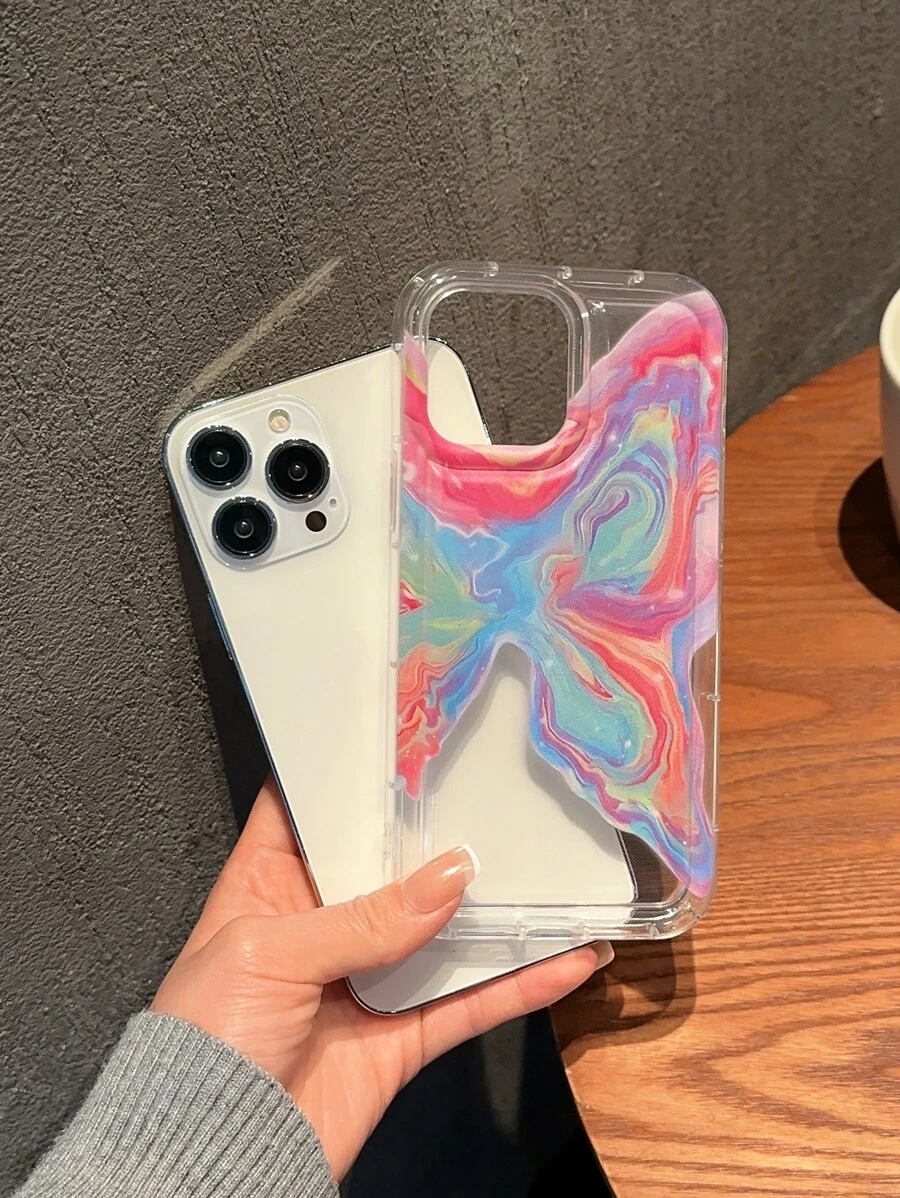 Ốp điện thoại TPU trong suốt Colorblock - Nhiều màu - Xem 1