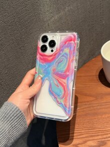 Ốp điện thoại TPU trong suốt Colorblock - Nhiều màu - Xem 3