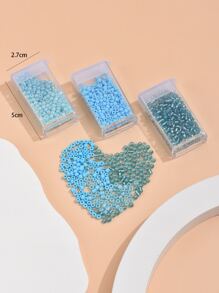 3 Boxes Random 3 Colors Glass Seed Beads For Diy Necklace, Jewelry Making - Multicolor - View 3