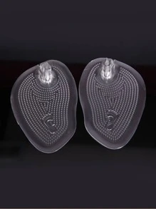 1双带防摩擦脚趾前掌鞋垫的人字拖 - 無色 - 查看 4