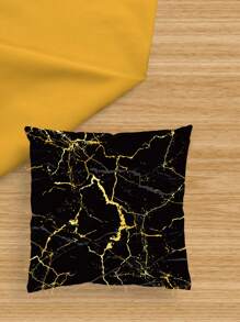1入組大理石圖案裝飾抱枕套現代絨布靠墊套適用於客廳家居裝飾四季皆宜 - 彩色 - 查看 6