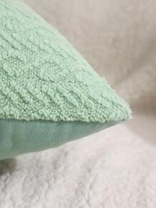 1入組素色靠墊套不附帶墊芯墊芯 - 薄荷綠 - 查看 2