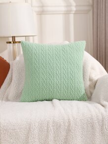 1入組素色靠墊套不附帶墊芯墊芯 - 薄荷綠 - 查看 3