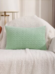 1入組素色靠墊套不附帶墊芯墊芯 - 薄荷綠 - 查看 4