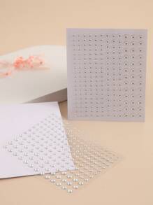 Party Joy 2 Miếng Dán Đá Quý 3D Mini Màu Bạc Nhiều Mặt Để Trang Điểm Mặt & Mắt, Trang Trí Tự Làm Cho Bữa Tiệc - Nhiều màu - Xem 1