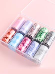 FULL BEAUTY 1 hộp Giấy chuyển móng tay in đá cẩm thạch - Nhiều màu - Xem 2