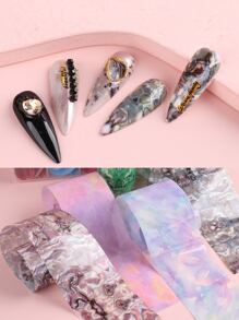 FULL BEAUTY 1 hộp Giấy chuyển móng tay in đá cẩm thạch - Nhiều màu - Xem 6